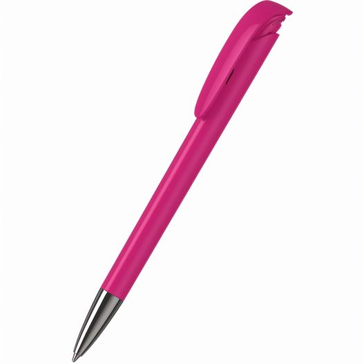 ein rosa stift mit einer schwarzen spitze Druckkugelschreiber Jona high gloss Mn (Bild 1)