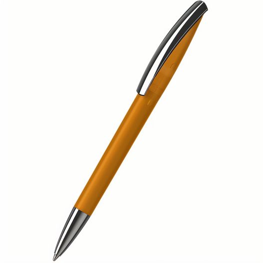 ein stift mit einer schwarzen spitze und orangen körper Drehkugelschreiber Arca softfrost MMn (Bild 1)