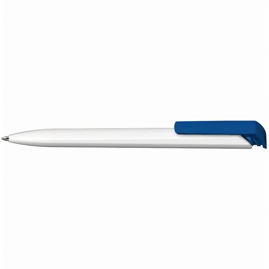 ein weißer stift mit blauer spitze Druckkugelschreiber Trias high gloss (Bild 1)
