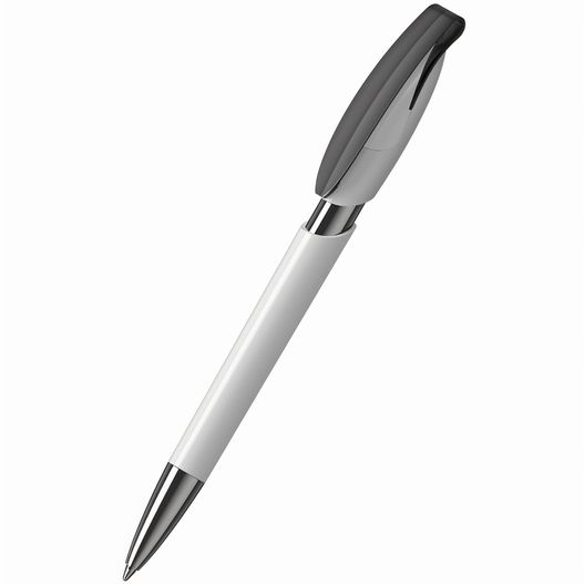 ein stift mit schwarzer spitze und silbernem körper Druckkugelschreiber Rodeo high gloss MMn (Bild 1)