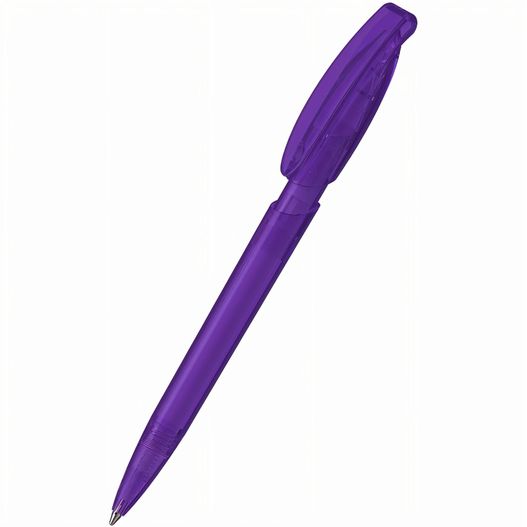 ein violetter stift mit schwarzer spitze Druckkugelschreiber Rodeo transparent (Bild 1)