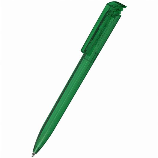 ein grüner stift mit schwarzer spitze Druckkugelschreiber Trias transparent (Bild 1)