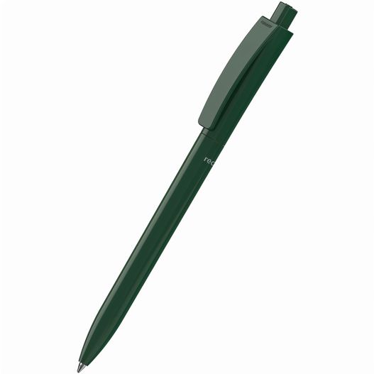 ein grüner stift mit schwarzer spitze Druckkugelschreiber Qube recycling (Bild 1)