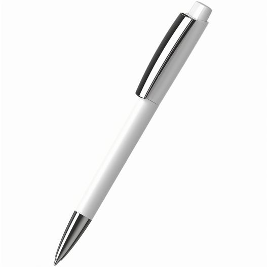 ein stift mit einer metallspitze auf einem weißen hintergrund Druckkugelschreiber Zeno softtouch/high gloss MMn (Bild 1)