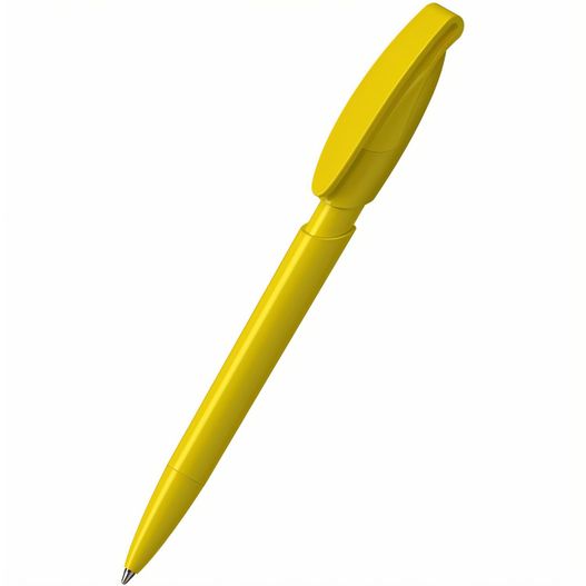 ein gelber stift sitzt auf einer weißen oberfläche Druckkugelschreiber Rodeo high gloss (Bild 1)