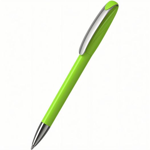ein grüner stift mit silberner spitze Drehkugelschreiber Boa high gloss MMn (Bild 1)