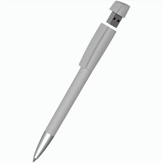 Drehkugelschreiber mit integriertem USB-Stick Turnus softgrip Ms USB 2.0 (Bild 1)