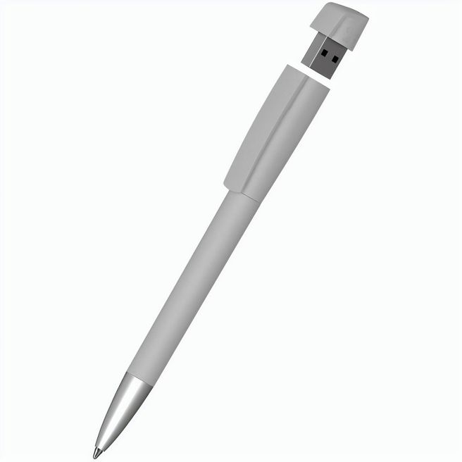 Drehkugelschreiber mit integriertem USB-Stick Turnus softgrip Ms USB 2.0