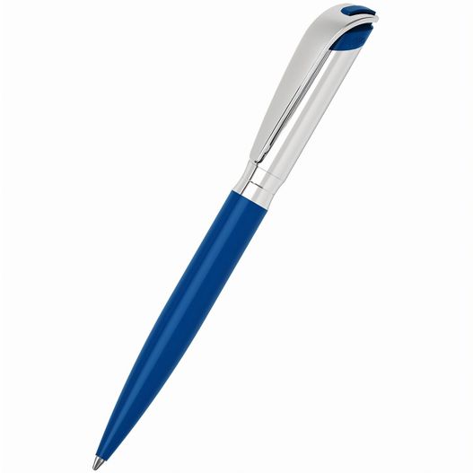 ein stift mit blauem griff und silberner spitze Drehkugelschreiber I-roq metal Mc (Bild 1)