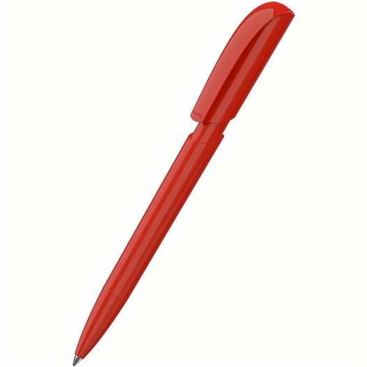 ein roter stift mit schwarzer spitze Druckkugelschreiber Push high gloss (Bild 1)