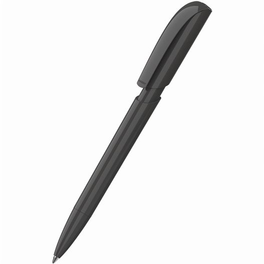 ein stift mit einem schwarzen körper und einer schwarzen spitze Druckkugelschreiber Push high gloss (Bild 1)