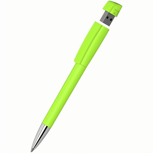 Drehkugelschreiber mit integriertem USB-Stick Turnus high gloss Mn USB 2.0 (Bild 1)