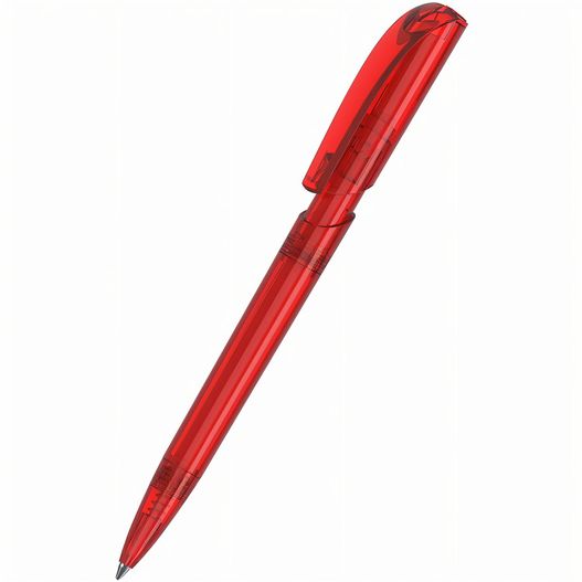 ein roter stift mit schwarzer spitze Druckkugelschreiber Push transparent (Bild 1)