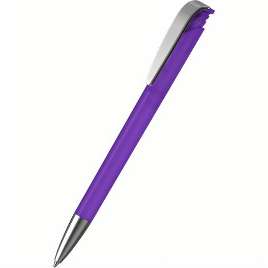 ein violetter stift mit silberner spitze Kugelschreiber Jona ice MMs (Bild 1)