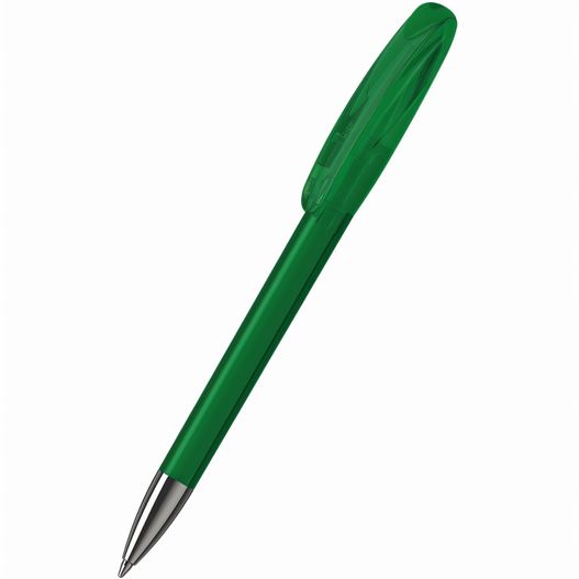 ein grüner stift mit silberner spitze Drehkugelschreiber Boa transparent Mn (Bild 1)