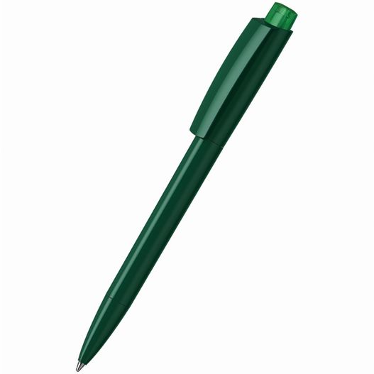 ein grüner stift mit schwarzer spitze Druckkugelschreiber Zeno high gloss/transparent (Bild 1)