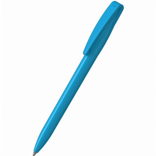 ein blauer stift auf einer weißen oberfläche Drehkugelschreiber Cobra high gloss (Bild 1)