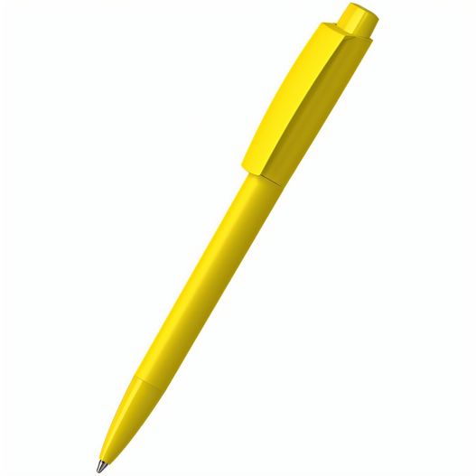 ein gelber stift auf einer weißen oberfläche Druckkugelschreiber Zeno softtouch/high gloss (Bild 1)