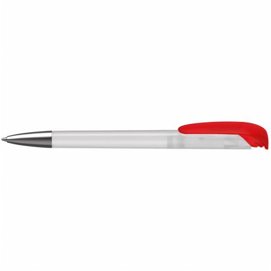 ein stift mit einer roten spitze und einer metallspitze Druckkugelschreiber Jona ice Ms (Bild 1)