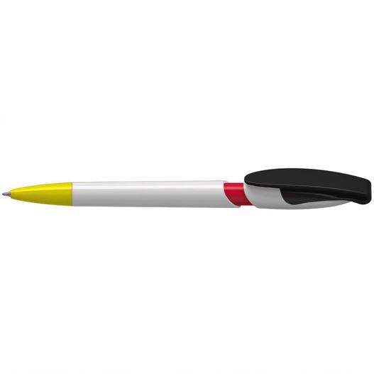 ein stift mit einer schwarzen kappe und einer gelben spitze Druckkugelschreiber Rodeo high gloss (Bild 1)