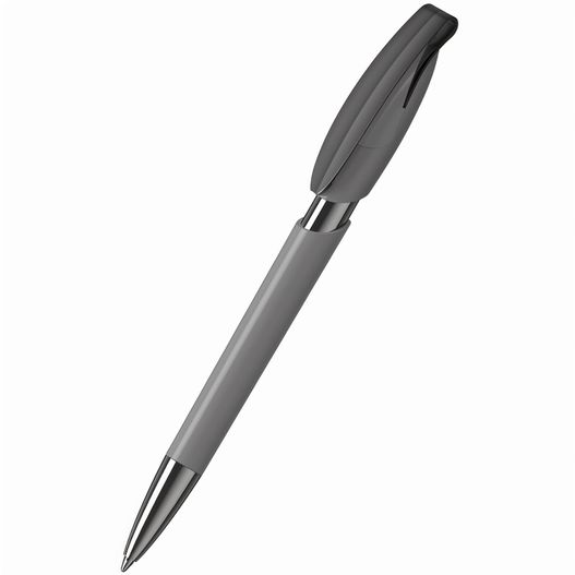 ein stift mit einer schwarzen spitze und einem silbernen körper Druckkugelschreiber Rodeo high gloss MMn (Bild 1)