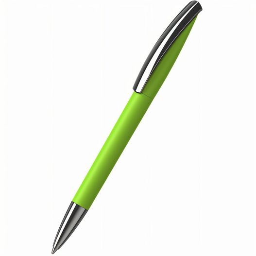 ein grüner stift mit schwarzer spitze Drehkugelschreiber Arca softtouch MMn (Bild 1)