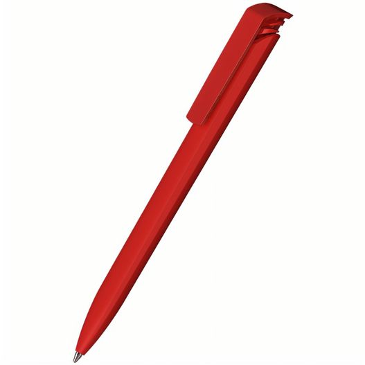 ein roter stift mit schwarzer spitze Druckkugelschreiber Trias softtouch/high gloss (Bild 1)