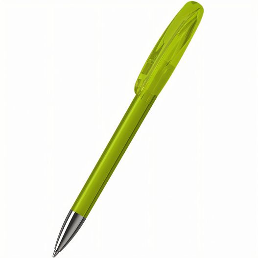 ein grüner stift mit silberner spitze Drehkugelschreiber Boa transparent Mn (Bild 1)