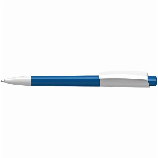 ein stift mit blauer spitze und weißer spitze Druckkugelschreiber Zeno high gloss (Bild 1)