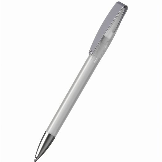 ein stift mit einem metallkörper und einer silberspitze Drehkugelschreiber Cobra ice MMs (Bild 1)