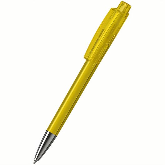 gelber stift mit silberner spitze Druckkugelschreiber Zeno transparent Mn (Bild 1)