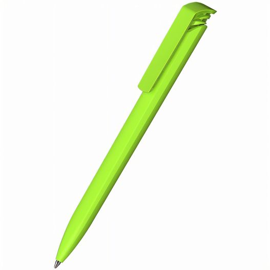 ein grüner stift mit schwarzer spitze Druckkugelschreiber Trias recycling (Bild 1)