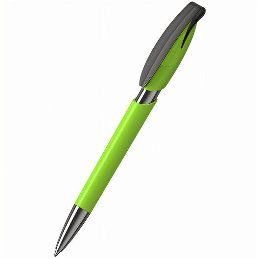 ein grüner stift mit schwarzer spitze Druckkugelschreiber Rodeo high gloss MMn (Bild 1)