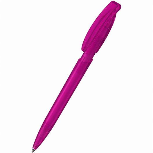 ein rosa stift mit einer schwarzen spitze Druckkugelschreiber Rodeo transparent (Bild 1)