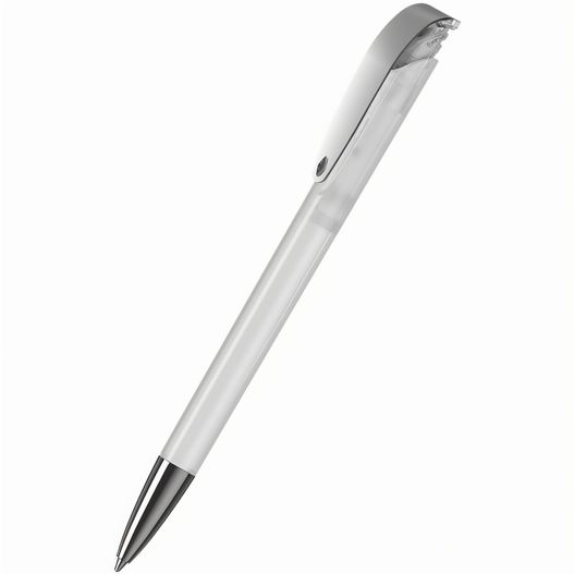 ein stift mit einem metallkörper und einer silberspitze Druckkugelschreiber Jona transparent MMn (Bild 1)