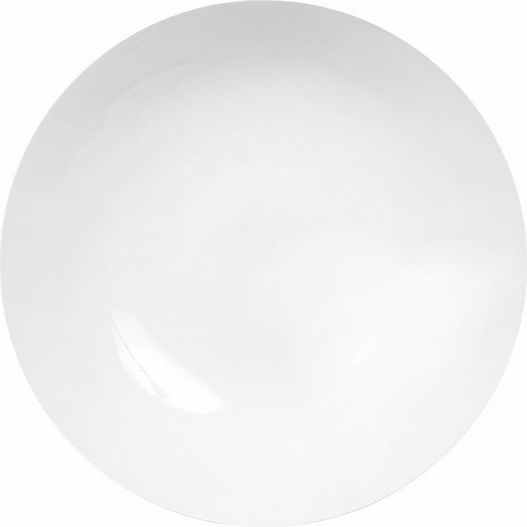 weiße platte mit weißem rand auf weißem hintergrund KÖNITZ runde Porzellanablageschale (Bild 1)