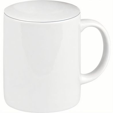 Produktabbildung KÖNITZ Porzellanbecher Weiß mit Deckel KÖNITZ Porzellanbecher Weiß mit Deckel