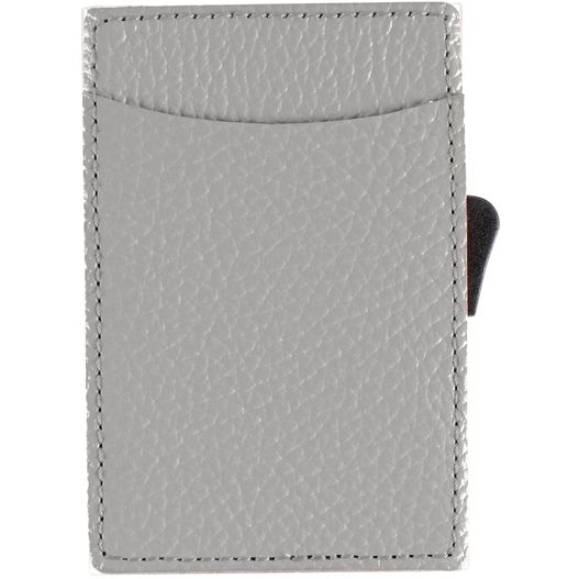 eine kleine graue geldbörse mit schwarzem kartenhalter C-Secure RFID Kartenhalter (Bild 1)