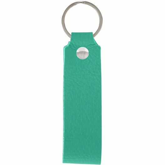 eine grüne schlüsselkette mit einem metallring Schlüsselanhänger (Bild 1)