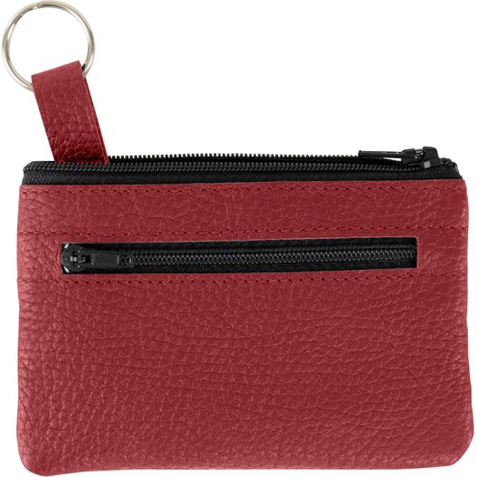 eine rote handtasche mit schlüsselanhänger darauf Schlüsseletui (Bild 1)