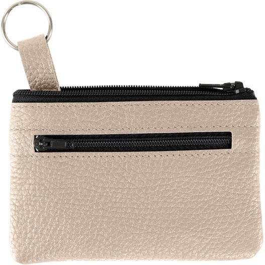 eine kleine weiße handtasche mit schlüsselanhänger Schlüsseletui (Bild 1)