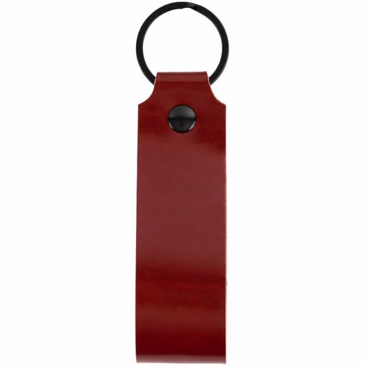 eine rote schlüsselanhänger mit schwarzem ring Schlüsselanhänger (Bild 1)