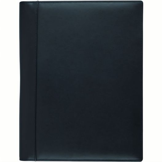 ein schwarzer ordner mit reißverschluss vorne Schreibmappe A4 (Bild 1)