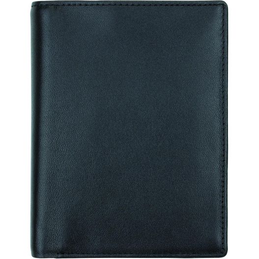 ein schwarzes leder geldbörse mit weißem hintergrund Kombibörse mit RFID Folie (Bild 1)