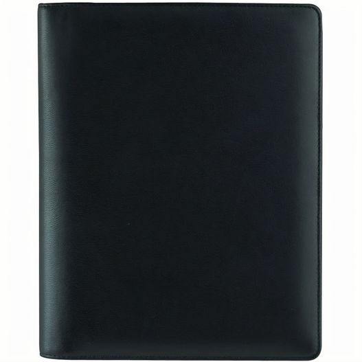 ein schwarzer lederpasshalter mit weißem hintergrund Schreibmappe A5 (Bild 1)