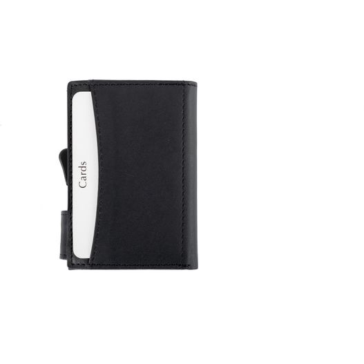 eine schwarze geldbörse mit kreditkartenhalter C-Secure RFID Börse (Bild 1)