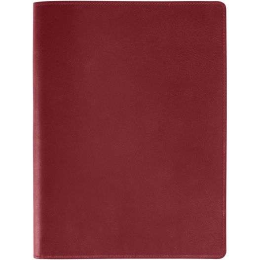 ein rotes notizbuch mit einer leeren seite Schreibmappe A4 (Bild 1)