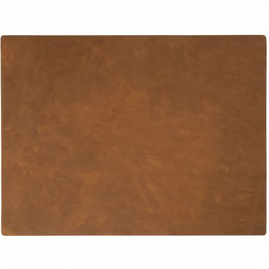 ein braunes leder tischset auf weißem hintergrund Schreibunterlage (Bild 1)