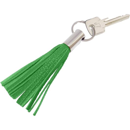 eine schlüsselkette mit einer grünen tassel Schlüsselanhänger (Bild 1)