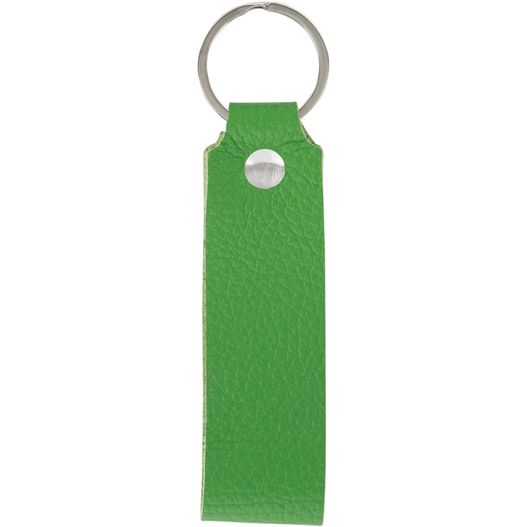 eine grüne schlüsselkette mit einem metallring Schlüsselanhänger (Bild 1)